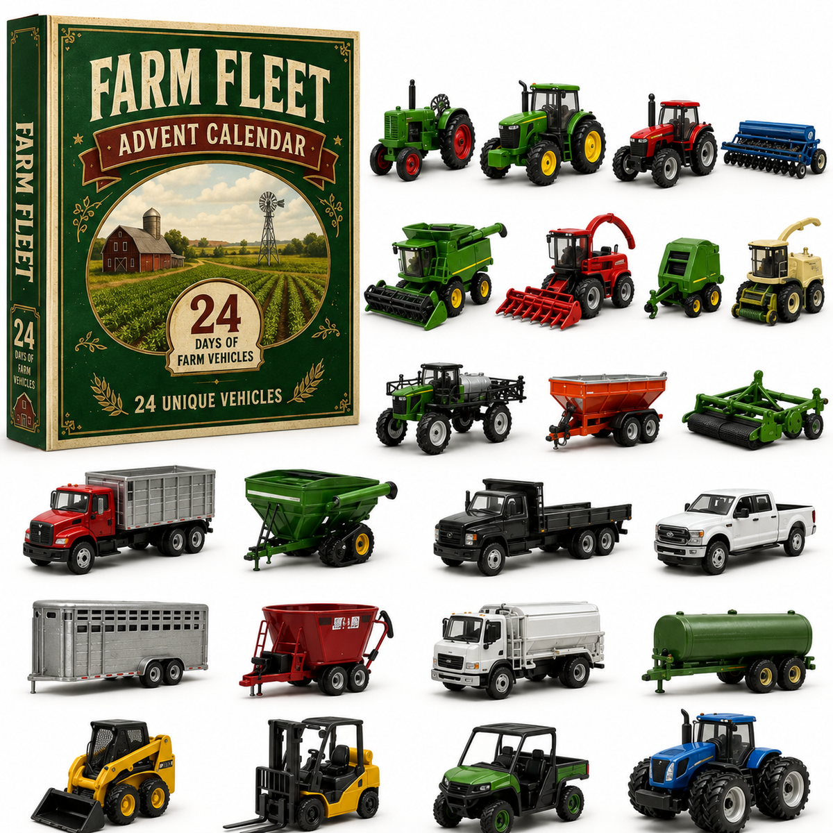 🚜 Build the Fleet Collection 24‑Day Vehicle Advent Calendar Series