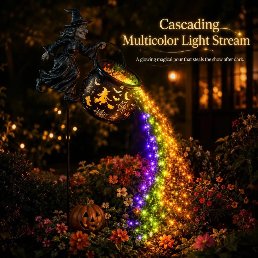 🔥 49% OFF Halloween Early Bird Sale 🎃 Halloween Witch Cauldron Garden Light