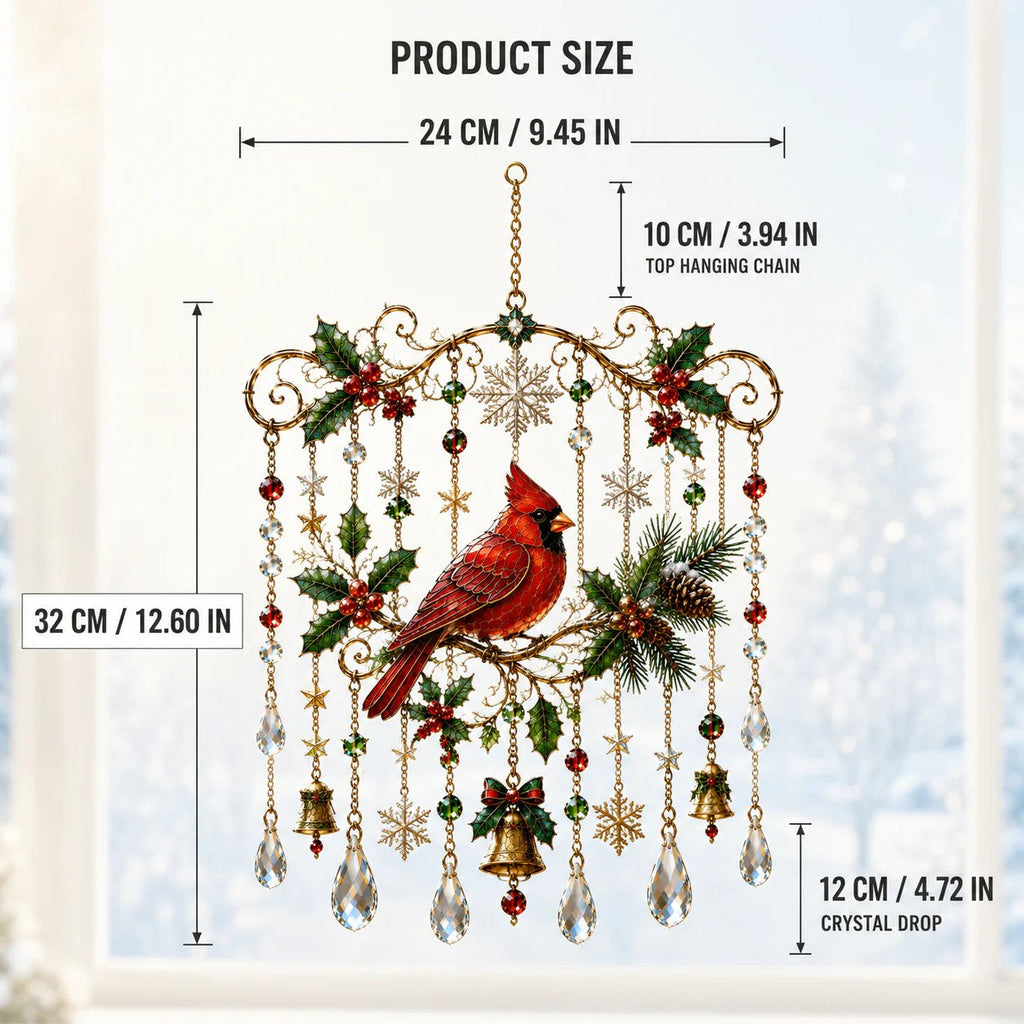 🔥Last Day 49% OFF - Handmade Christmas Stained Glass Window Hanging