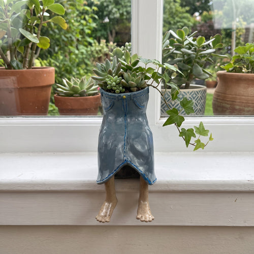 Handmade Dangling-Legs Plant Pot